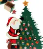 A Christmas advent calendar shaped like a Christmas tree with Santa Claus. Produktbild-Vorschau
