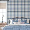 Sanders & Sanders carta da parati rombo blu scuro e beige Anteprima dell’immagine prodotto 2