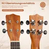 COSTWAY 21-calowa ukulele sopranowa, drewniany zestaw Podgląd zdjęcia produktu 4