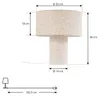 Lindby Tischleuchte Elfie, Ø 35 cm, beige, Leinen, E27 Produktbild-Vorschau 4