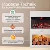 KAMINIO Elektrický krb HENRI – Elektrický krb s kúrením, 3D Náhľad obrázku produktu 3