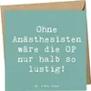 Mr. & Mrs. Panda Grußkarte Spruch Anästhesist Humor - Produktbild-Vorschau 1