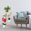 Relaxdays Blumentreppe Metall, 4-stufige Blumenetagere, Produktbild-Vorschau 2