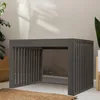 Home Deluxe -Panchina in legno LORA Black - 78 cm I Anteprima dell’immagine prodotto 2