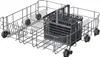 A dishwasher rack with a cutlery basket. Voir les images du produit