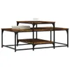 vidaXL Table basse chêne fumé 102x60x45 cm bois composite Voir les images du produit 3