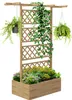 Outsunny Jardiniššre avec treillis bac š€ fleurs potager Voir les images du produit 1