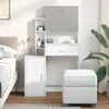 vidaXL Toaletka z szafką biała 80x35x132 cm Podgląd zdjęcia produktu 2