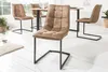 riess-ambiente Design Freischwinger Stuhl MIAMI taupe braun Produktbild-Vorschau 2