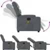 Massagesessel Relaxsessel Grau Kunstleder Produktbild-Vorschau 4