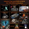 A collage of images showcasing the features and durability of a rugged smartphone, including drop tests, pressure resistance, temperature stability, and water/dust resistance. Náhľad obrázku produktu