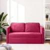 vidaXL Bodensofa mit Schlaffunktion Weinrot 122x204x55 cm Produktbild-Vorschau 3