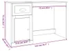vidaXL Psací stůl se zásuvkou černý 115x50x75 cm Dřevěné Náhled obrázku produktu 6