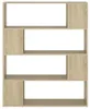 vidaXL Rozdeľovač izieb Sonoma Oak 100x24x124 cm Náhľad obrázku produktu 5