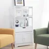 Mondeer Hochschrank Badschrank mit Schublade 60 x 30 x Produktbild-Vorschau 6