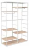 Appendiabiti legno metallo bianco 120x180cm ripiani SCALA Anteprima dell’immagine prodotto 2