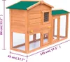 vidaXL Grande conigliera in legno Anteprima dell’immagine prodotto 15