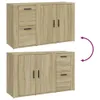 Maison Exclusive - Credenza Sonoma in rovere 100x33x59,5 cm Anteprima dell’immagine prodotto 8
