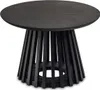 Couchtisch 60x60x41 cm Mango Massivholz Schwarz Sofatisch Produktbild-Vorschau 1