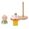 CLASSIC WORLD Holzpuzzle Pyramide Klötze Balancieren Happy Produktbild-Vorschau 3
