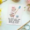 Mr. & Mrs. Panda Postkarte Malerin Herz - Weiß - Geschenk, Produktbild-Vorschau 2
