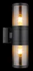 Globo Lighting Außenleuchte Edelstahl schwarz matt, 2x E27 Produktbild-Vorschau 3