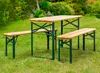 Balkon-Bierzeltgarnitur 3-teilig 110cm lang | 1 x Tisch 2 x Produktbild-Vorschau 2