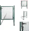 vidaXL Zauntor Pulverbeschichteter Stahl -  Gartentore Produktbild-Vorschau 1