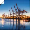 ARTland Poster Hamburg Container Terminals Größe: 100x100 Produktbild-Vorschau 1