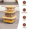 eluno Glas Aufbewahrungsdosen 3er-Set inkl. Bambusdeckel, Produktbild-Vorschau 6