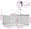 vidaXL Buda zewnętrzna dla psa z dachem 200x200x150 cm Podgląd zdjęcia produktu 7