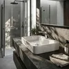 Lavabo da appoggio rettangolare Vetroceramica 47 cm Bianco Anteprima dell’immagine prodotto 8