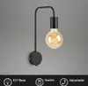 Bettleuchte Nachttischlampe Retro 1xE27 25 W schwarz matt Produktbild-Vorschau 2