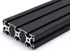 Länge 1000mm - Aluminiumprofil schwarz 40x120L I-Typ Nut 8 Produktbild-Vorschau 1
