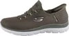 A side view of a single green sneaker. Voir les images du produit