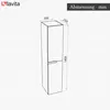 LAVITA Badezimmerschrank Hochschrank Floryda Weißer Glanz Produktbild-Vorschau 3
