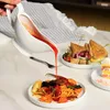 Sauciere 200ml Soßenkanne Porzellan Weiß Behälter mit Produktbild-Vorschau 3