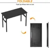 Składane biurko komputerowe 80x40x75cm czarne E1 drewno Podgląd zdjęcia produktu 4