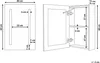 BELIANI Koupelnová zrcadlová skříňka s LED černá 40 x 60 cm Náhled obrázku produktu 3