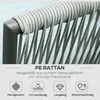 Outsunny 4 tlg. Rattan Gartenmöbel-Set, Sitzgarnitur mit Produktbild-Vorschau 4