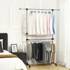 SONGMICS Rollgarderobe Doppelstange aus Edelstahl (101-163) Produktbild-Vorschau 3