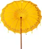 vidaXL Balijský slunečník žlutý 215 x 215 x 260 cm Náhled obrázku produktu 4