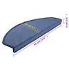 vidaXL 15 pcs. Tapis d'escalier Bleu 65 x 24 x 4 cm Voir les images du produit 8