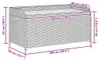 vidaXL Banc avec espace de rangement noir 100x50x52 cm Poly Voir les images du produit 8