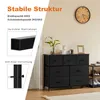 Sweetcrispy Commode avec tiroirs en tissu,commode & Voir les images du produit 5