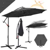 Aopunly Parasol Parapluie Ø350cm protection UV Parasol à Voir les images du produit 1