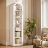 Libreria curva Tribesigns alta 190 cm, libreria aperta a 6 Anteprima dell’immagine prodotto 10