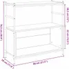vidaXL Scaffale in rovere nero 80 x 30 x 78,5 cm Materiale Anteprima dell’immagine prodotto 8