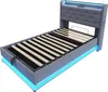 Bed met gestoffeerde zijkanten, 90x200 cm, met Productafbeelding-voorbeeld 11