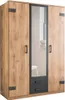 Kleiderschrank Cork Plankeneiche graphit industrial 135 cm Produktbild-Vorschau 6